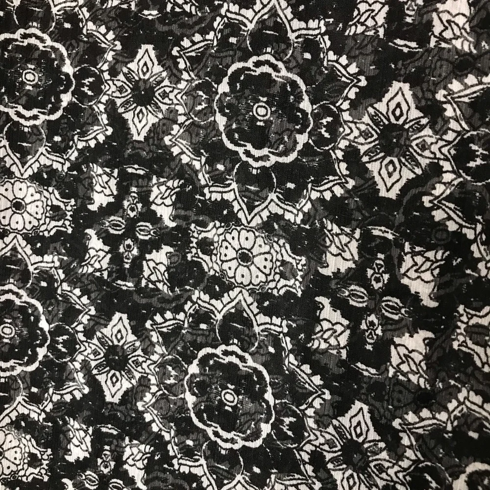 Black‎ White Print Wrap Scarf Sarong